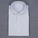 AA28 OXFORD STRIPE SLIM FIT SHIRT GREYSTONE