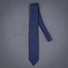 WOVEN SHANTUNG TIE NAVY