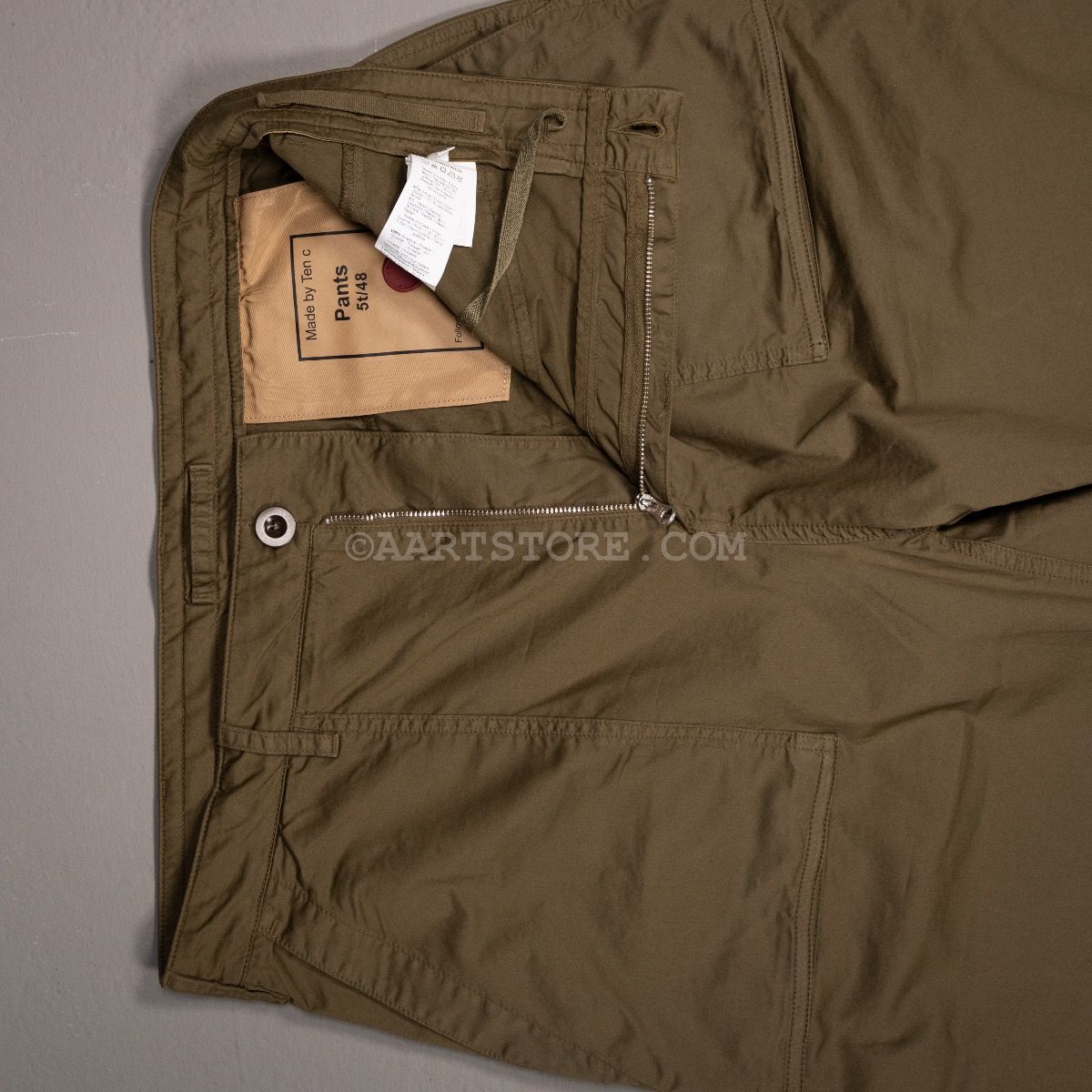 SOFT WIDE LEG CARGO PANT ARMY | AART