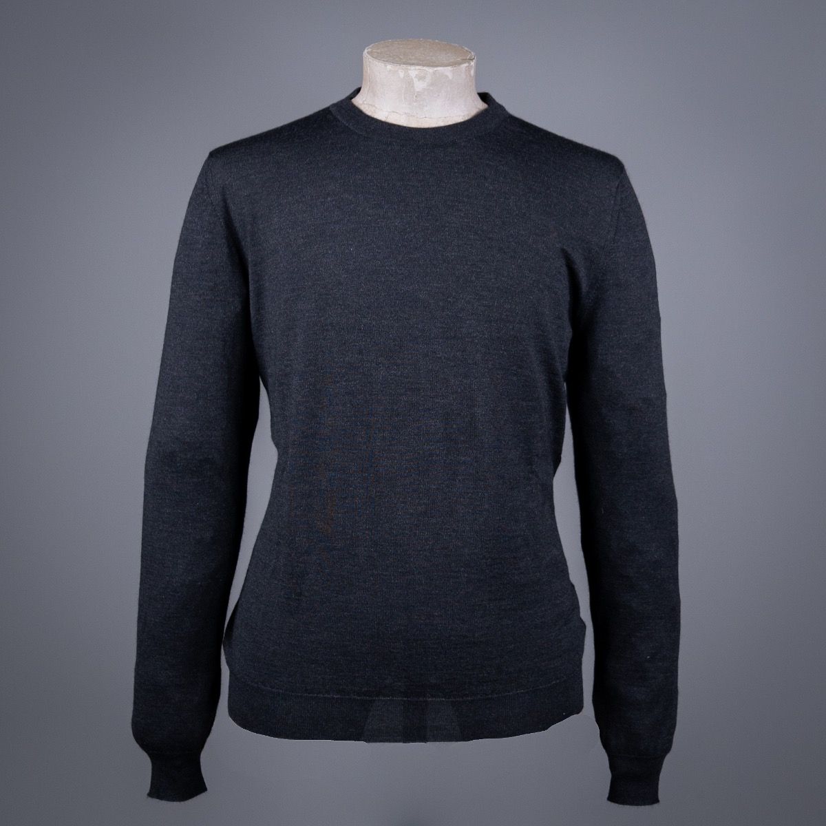 CREWNECK CASHMERE SILK ANTRACITE | AART