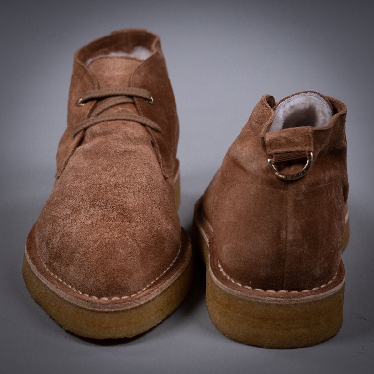 Shearling 2024 chukka boots