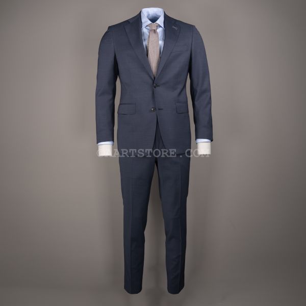 BATEMAN FINE WOOL SUIT BLU GRIGIO