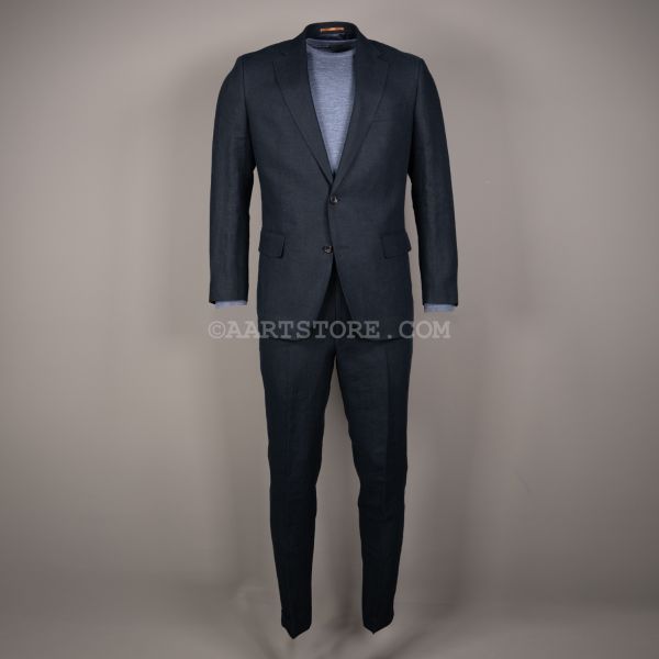 BRISBANE MOSS HEAVY LINEN SUIT MIDNIGHT BLUE