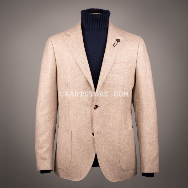 LP SOFT DONEGAL CASHMERE JACKET TRAVERTINO