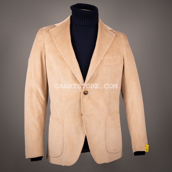 COTCASH BABYCORD JACKET BRITISH TAN