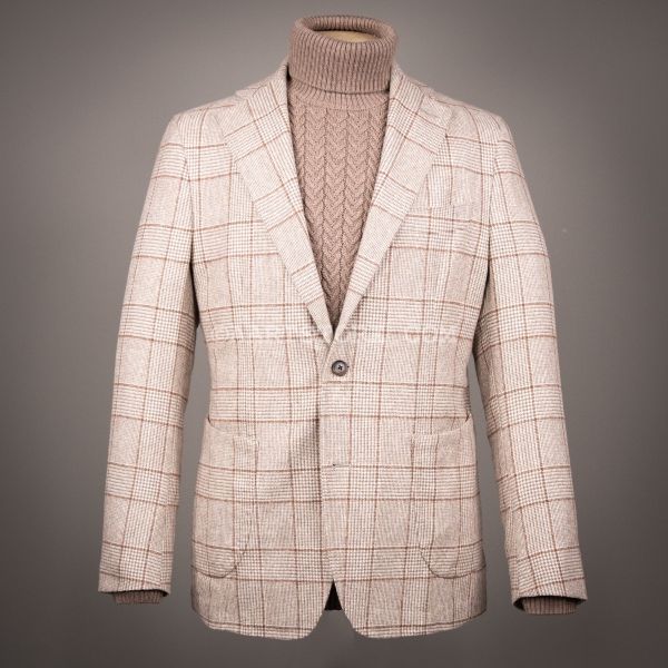 9058 DIAMANTI ALPACA JACKET MARRONE MULTI
