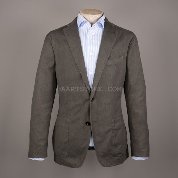 WASHED COWO TWILL KJACKET VERDE PASTORE