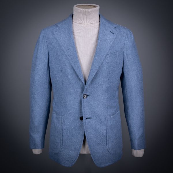 LORO PIANA CASHMERE TWILL FABRIC JACKET POCO PROFONDO