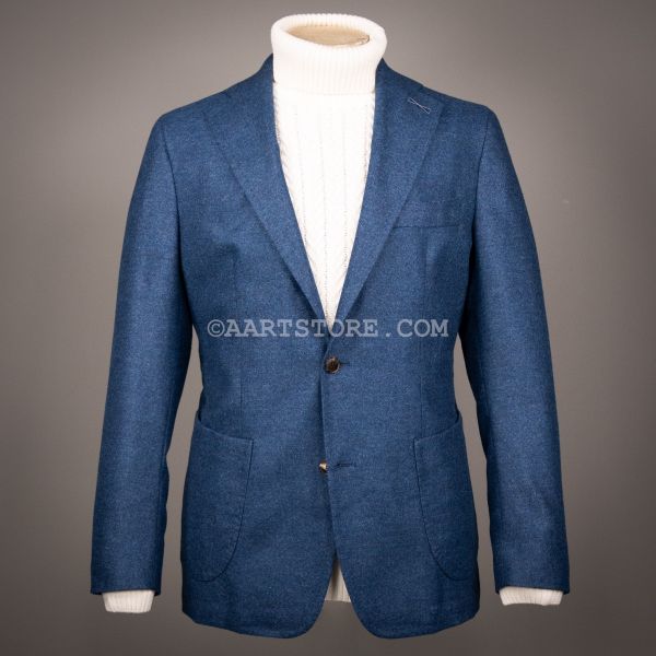 9078 L. PIANA ZELANDER FLANEL JACKET BLUETTE