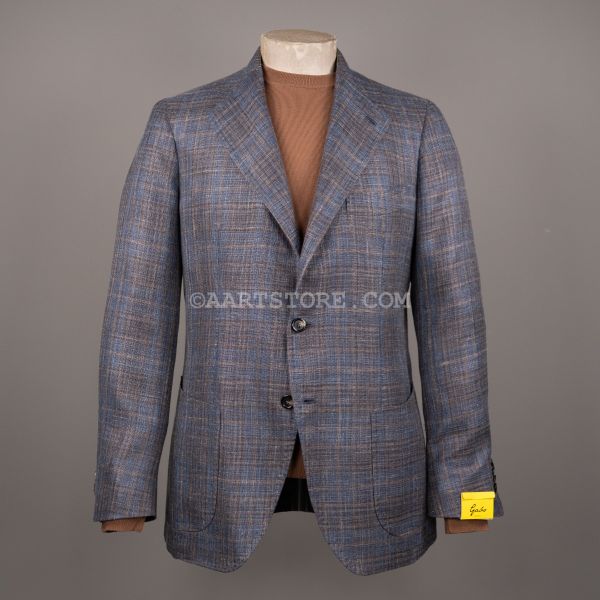 LP SINISTRA CHECK JACKET BLU ORSO
