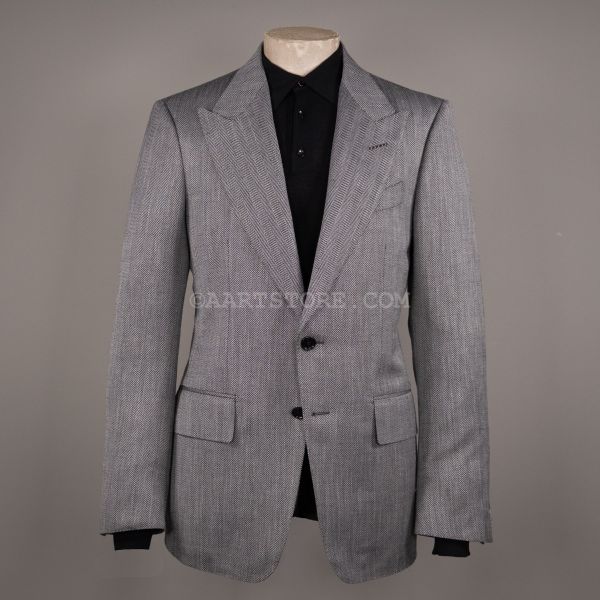 HERRINGBONE JACKET GRIGIO