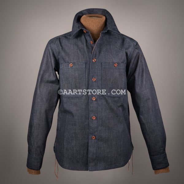 TEXAS OLD DENIM WORKSHIRT ROCK BLU