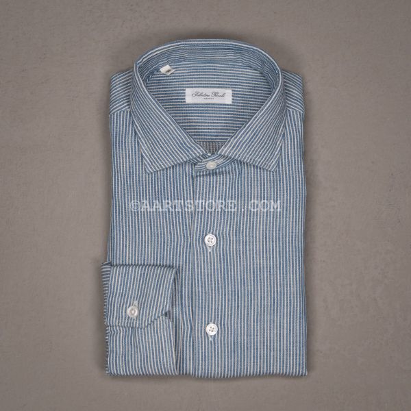 SBY69 STOKER DENIM STRIPE SHIRT BRUTALE