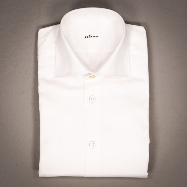 FINE COTTON TWILL SHIRT BIANCO