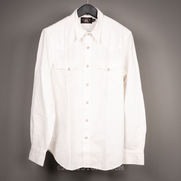 CLASSIC SNAP COWBOY SHIRT FRESH WHITE