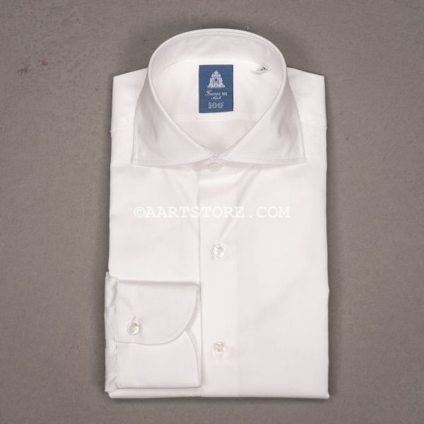 EDUARDO SEA ISLAND COTTON SHIRT BIANCO
