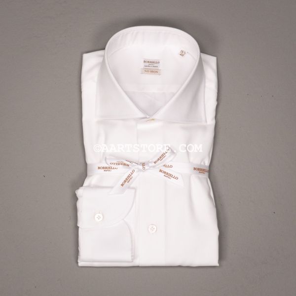 MARCHIARO FINE TWILL DRESSSHIRT BIANCO