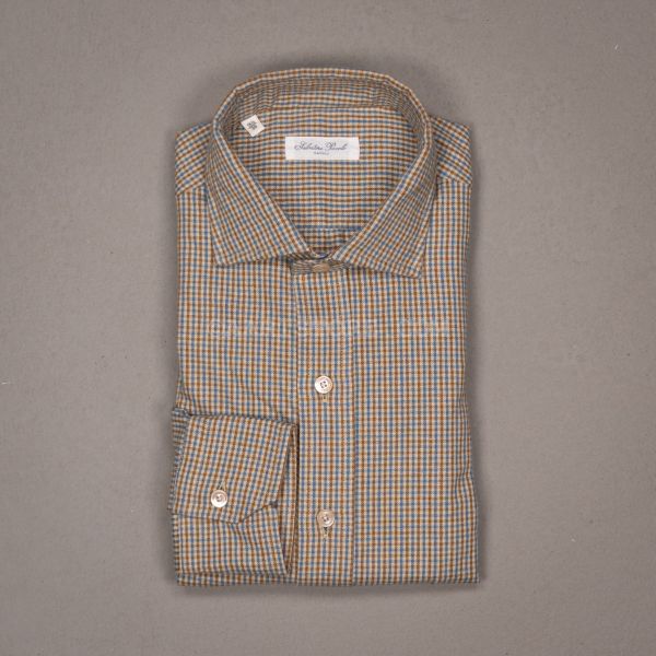 CAMICIA MEDIO  FLANEL CHECK CONTADINO