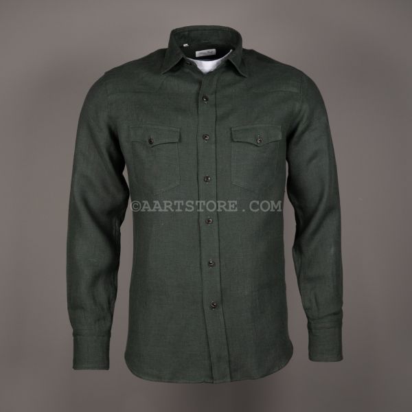 LINEN TEXANA SHIRT FORESTA