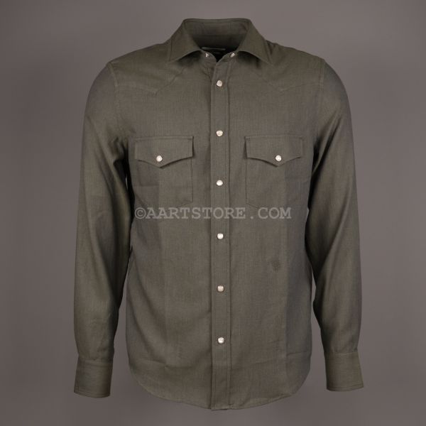 T006B CAMICIA LANA TEXANA ERBA