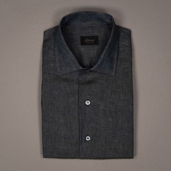 MARCELLO SHIRT LINNEN VERDE PINO