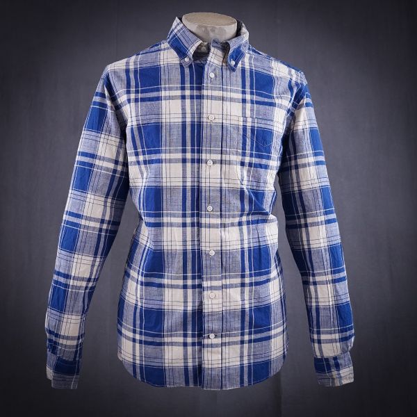 BD ARCHIVE MADRAS CHECK SHIRT BLUE