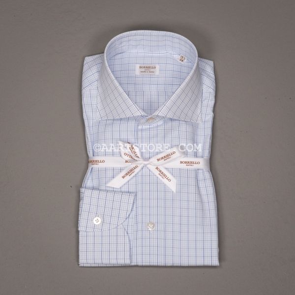 MARECHIARO CAHIER CHECK SHIRT DIAMANTE BLU