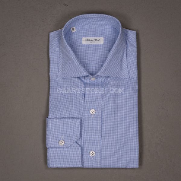 OR01 HAIRLINE CHECK SHIRT BLUETTE