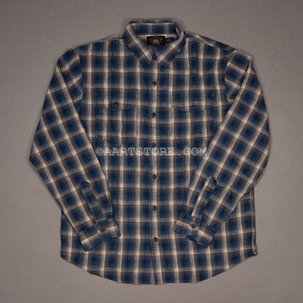 JASPER CHECK SPORT SHIRT BLUE-GREY