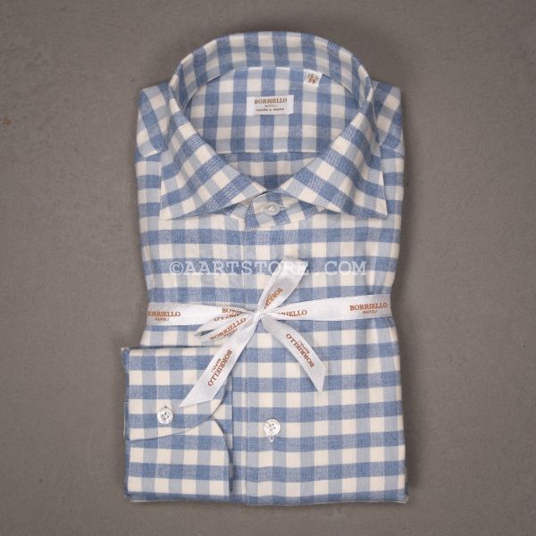 CAPRI CASHMERE COTTON GINGHAM CIELO