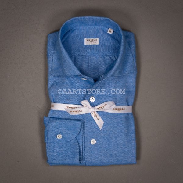 CAPRI CAMICIA FLANELLA BLUETTE