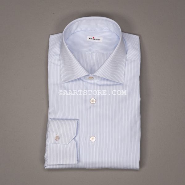 STRISCIA SOTTILE SHIRT BLU BIANCO
