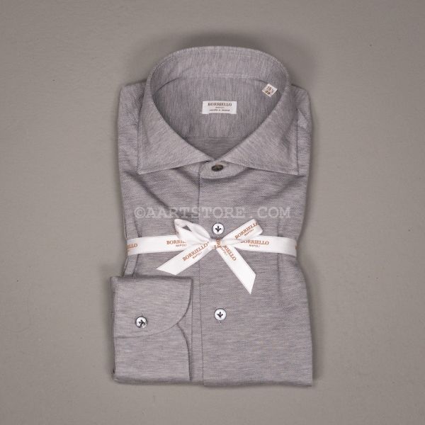 MARECHIARO TWINE JERSEY SHIRT GREY
