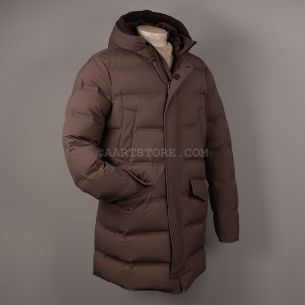 HEKLA LASER TECH DOWN COAT MARRONE