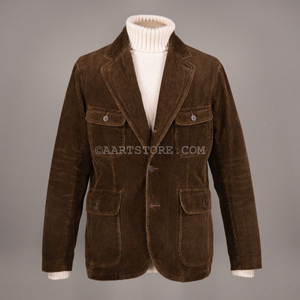 LIMERICK CORD SPORTS COAT BROWN