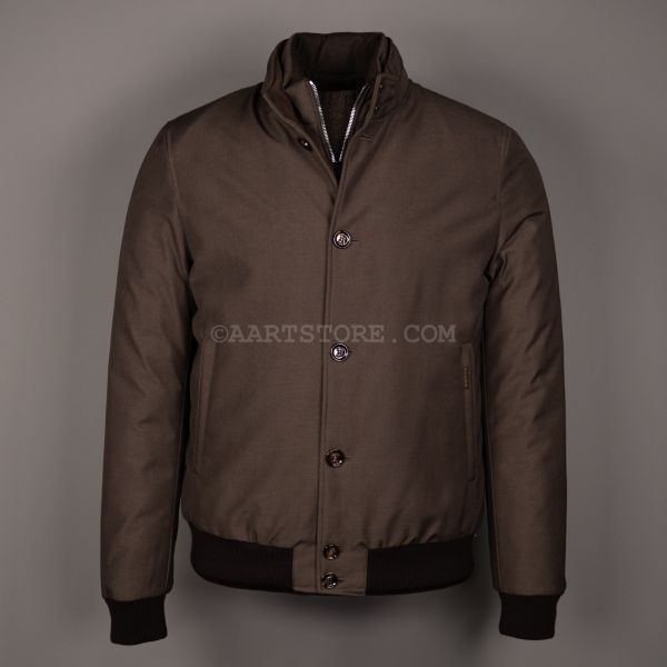JANOS-PUM 2 WAY BOMBER MARRONE BRONZO