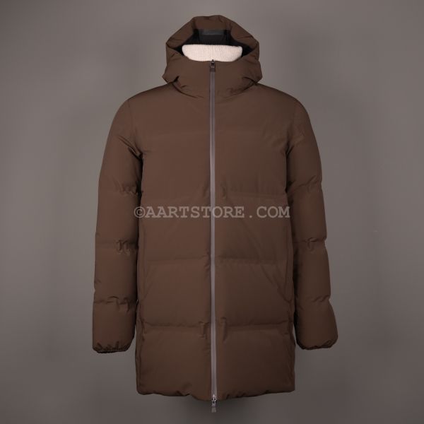 PARKA LUNGO IMBOTTITO MARRONE