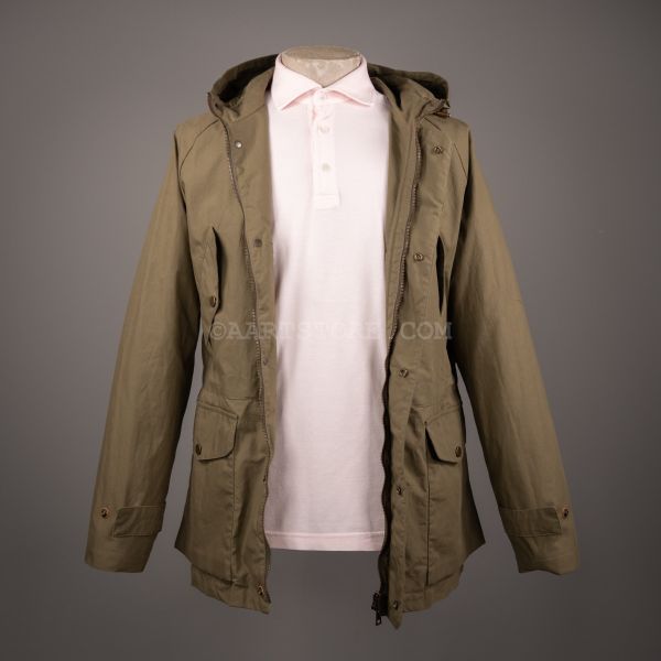 WASHED WAX CAMPER JACKET MILITARE