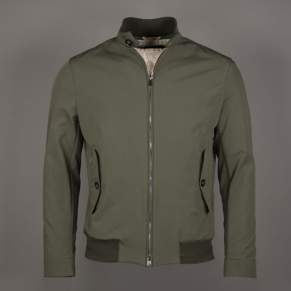BARCLAY STRETCH HARRINGTON VERDE MILITARE