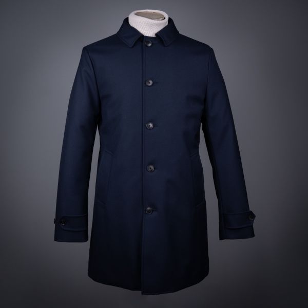  DETACHABLE CAR COAT BLEU HERMES