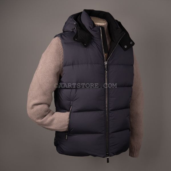 FIRE SKT DOWN VEST BLU NOTTE