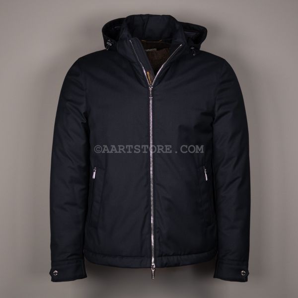 ALBINI-PUM HOODED JACKET DARK BLU