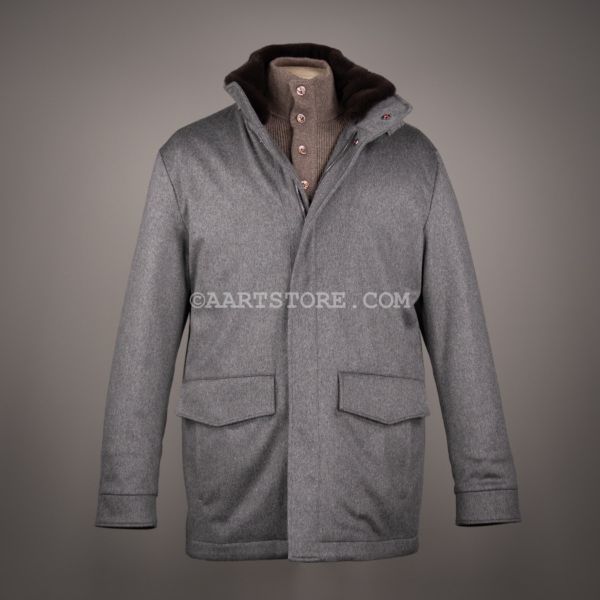 CASHMERE KILI 3 JACKET FUR GRIGIO