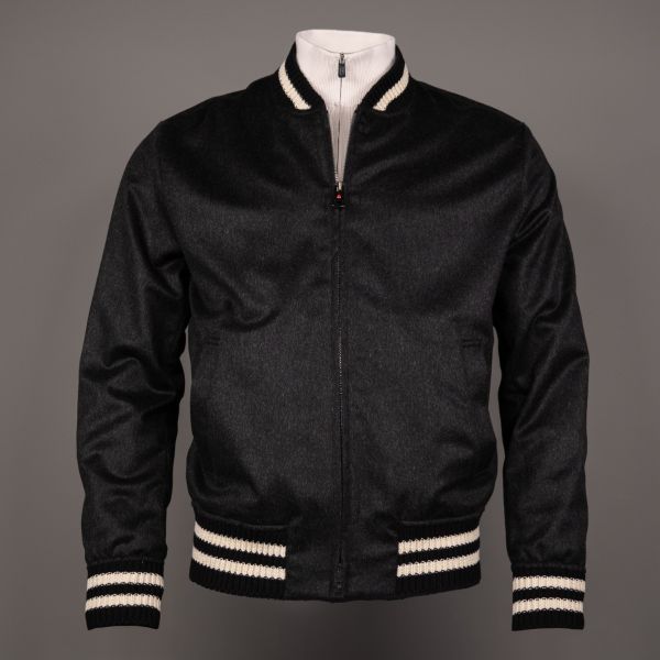 DIDIER CASHMERE BASEBALLL ANTRACITE