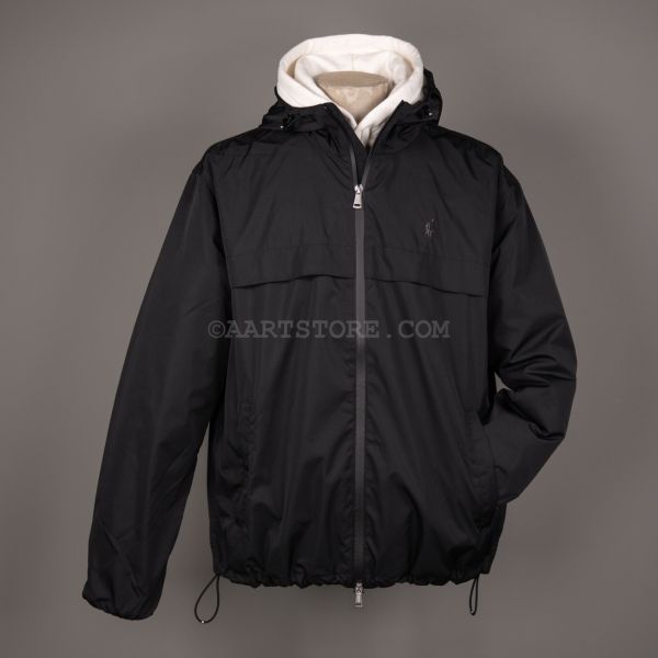 LINED PONY WINDBREAKER BLACK