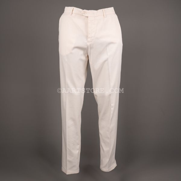 EVO ZIP SUPERSOFT TWILL CHINO BIANCO