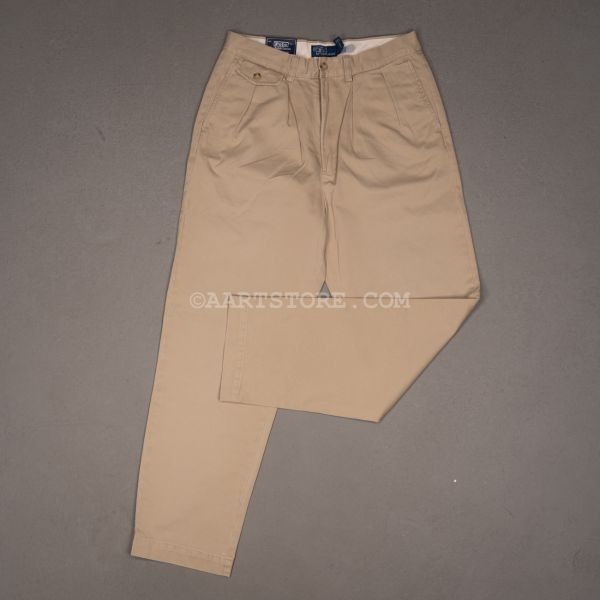 WHITMAN PLEATED CHINO KHAKI
