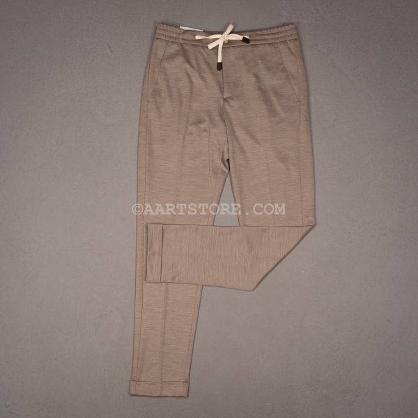 CARACCIOLO VIRGIN WOOL PANTS SABBIA
