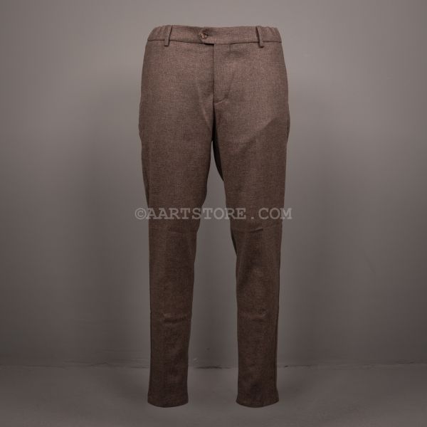 STRIKE ZIP WOOL CASHMERE PANTS NOCCIO