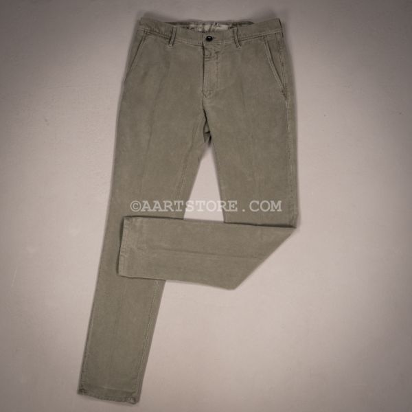 SLACKS VINTAGE MOLESKIN CHINO VERDE MILITARE